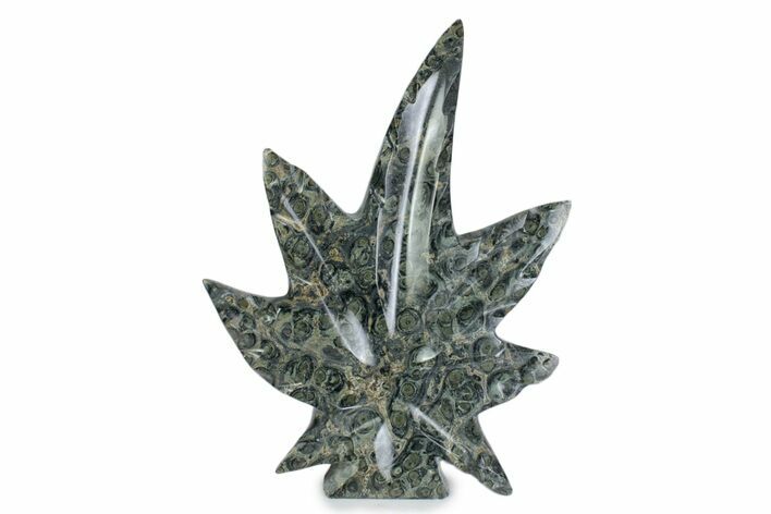 Kambaba Jasper “Maple Leaf” Sculpture or Soap Dish #378843